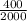 \frac{400}{2000}