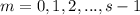 m=0,1,2,...,s-1