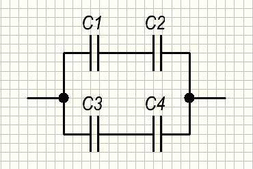 Дано : c1=c2=c3=c4=5мкф найти c общее, схемы нарисуйте схемы .