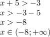 x+5-3\\x-3-5\\x-8\\x\in(-8;+\infty)