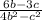 \frac{6b - 3c}{4b^{2} - c^{2} }