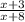 \frac{x + 3}{x + 8}