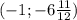 (-1;-6\frac{11}{12})