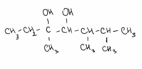 Структурная формула 3,5,6-триметилгептадиол-3,4