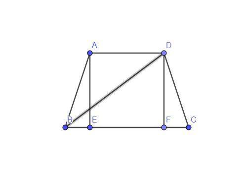 Основания равнобедренной трапеции равны а и b, боковая сторона равна с, а диагональ равна d. Доказат