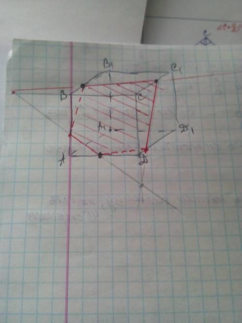 Постройте сечение параллелепипеда ABCDA1B1C1D1 плоскостью (SRP), где S€CC1, R€AD, P€BB1​