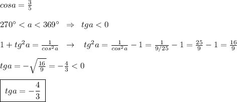 cosa=\frac{3}{5}\\\\270^\circ