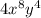 4x^8y^4