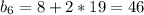 b_6=8+2*19=46