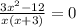 \frac{3x^{2}-12 }{x(x+3)}=0