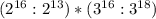 (2^{16}:2^{13})*(3^{16}:3^{18})