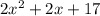 2x^{2}+ 2x+17