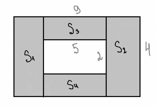 Найдите площадь закрашенной фигуры ​