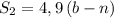 S_2=4,9\, (b-n)