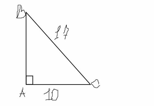 Гіпотенуза прямокутного трикутника 17 см. один з його катетів на 7 см менший за гіпотенузу.знайти ко