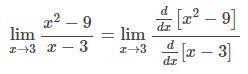 Границя функції f(x)=(x^2-9)/(x-3) при x→3 дорівнює... * 1 не існує 6