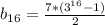 b_{16}=\frac{7*(3^{16}-1)}{2}