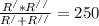 \frac{R^{/}*R^{//} }{R^{/}+R^{//}} =250