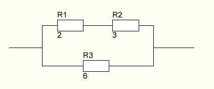 ДУМАЮ, ДЛЯ ЗНАЮЩИХ ЛЕГКОТНЯ Чему равно сопротивление участка цепи, изображенной на рисунке, если пос