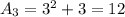 A_3=3^2+3=12