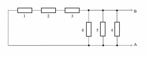 В электрическую цепь, состоящую из шести одинаковых резисторов сопротивлением R=3 Ом, впаяли две пер