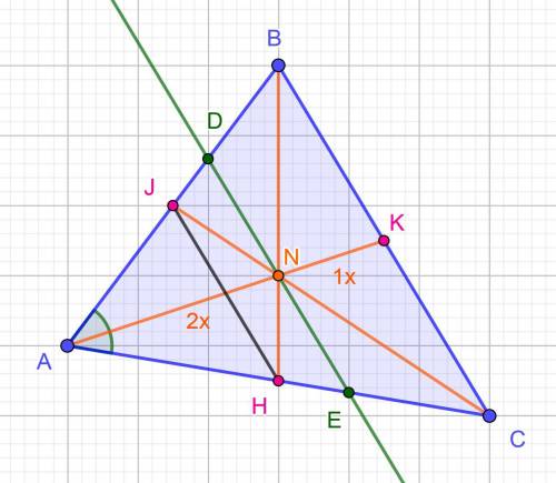 В треугольнике ABC медианы пересекаются в точке M. Через точку M, проведена прямая, параллельная сто