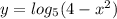 y=log_{5}(4 -x^{2})