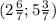 (2\frac{6}{7}; 5\frac{3}{7})