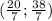 (\frac{20}{7}; \frac{38}{7})