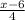 \frac{x-6}{4}