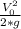 \frac{V_{0} ^{2} }{2*g}