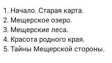 составьте цитатный план по мещерской стороне паустовского