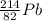 \frac{214}{82}Pb