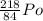 \frac{218}{84} Po