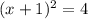 (x+1)^2=4