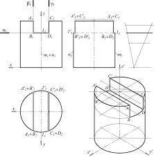 Начертить изометрию цилиндра очень нужно. Начала но это не правильный вырез