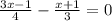 \frac{3x-1}{4}-\frac{x+1}{3}=0