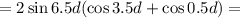 =2\sin6.5d(\cos3.5d+\cos0.5d)=