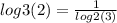 log3(2)=\frac{1}{log2(3)}