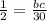 \frac{1}{2} = \frac{bc}{30}