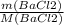 \frac{m(BaCl2)}{M(BaCl2)}