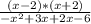 \frac{(x-2)*(x+2)}{-x^{2}+3x+2x-6}