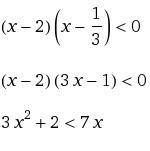 Решите неравенство:1)-x^2+5x+6>02)3x^2-7x+2<0​