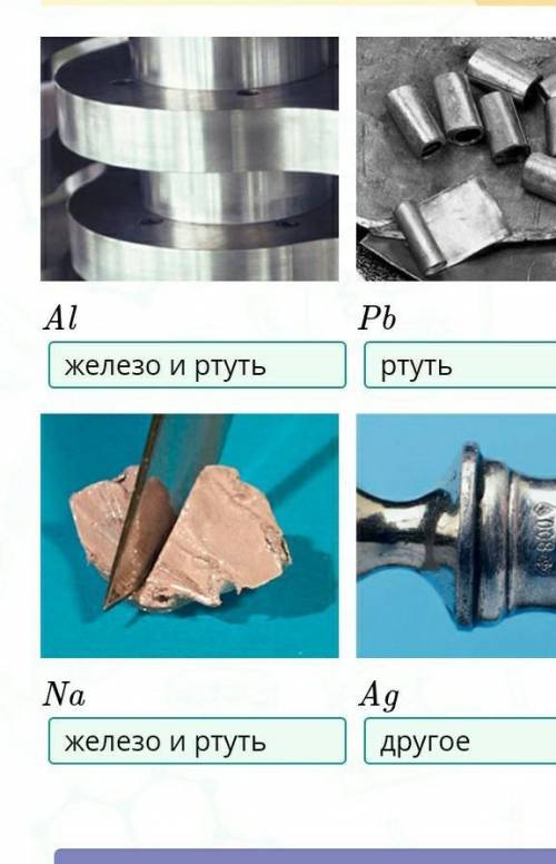 Укажи металлы, подходящие в качестве восстановителей для извлечения железа и ртути из руд варианты о