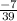 \frac{-7}{39}