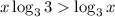 x \log_33\log_3x