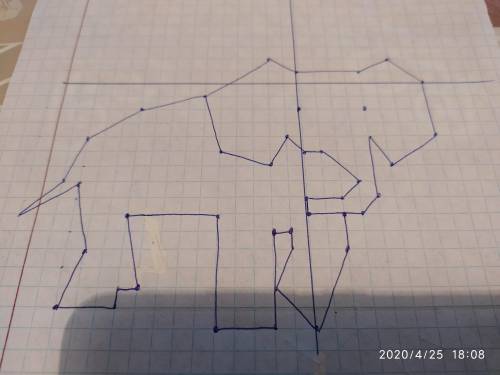 Умоляю!! Нарисовать фигуру по координатам на клетчатой бумаге. Построить координатную плоскость, выб