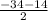 \frac{-34-14}{2}