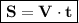 \boxed{\bf S=V\cdot t}