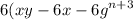 6(xy - 6x - {6g}^{n+3}